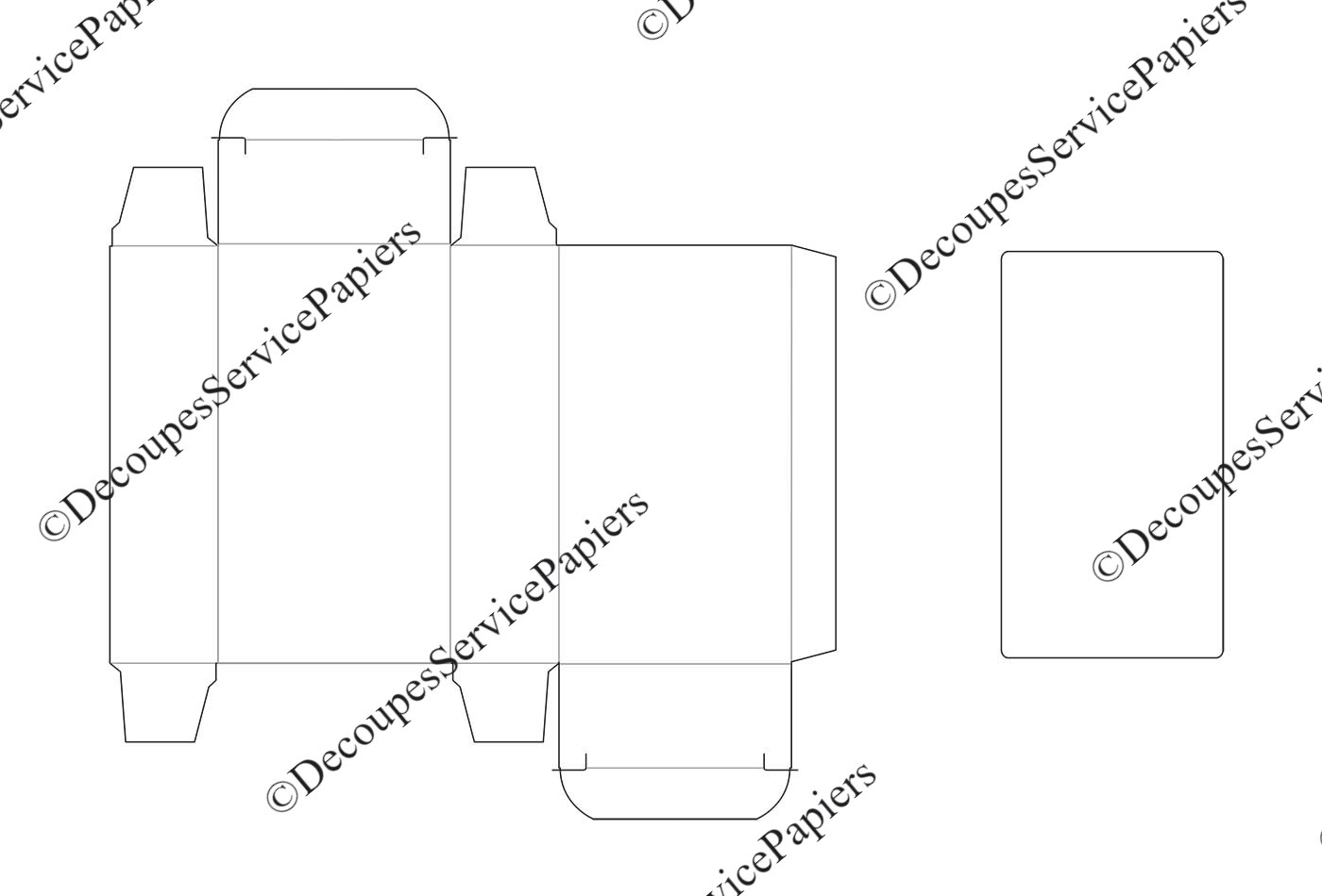BOITE JEU DE CARTE FV 64 X 115 X 30 O 199 X 201
